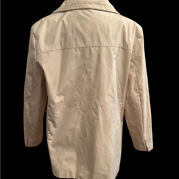 Jones New York Ladies Large Pale Yellow Lined Rain Jacket - Picture 3 of 7